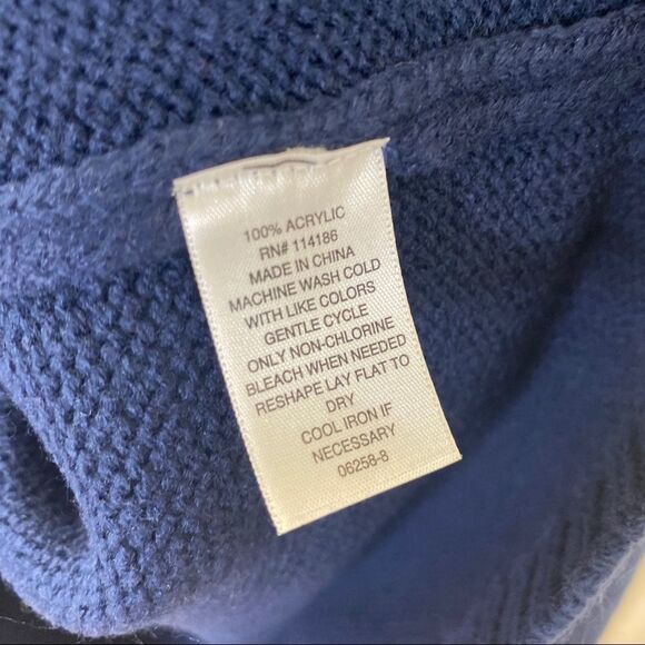 ANA Color Block Pullover Mock Neck Sweater Sz XL - Picture 9 of 10